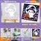 Halloween Ghost Paint by Numbers Kit with Frame and Wooden Easel - 8x8 Inch